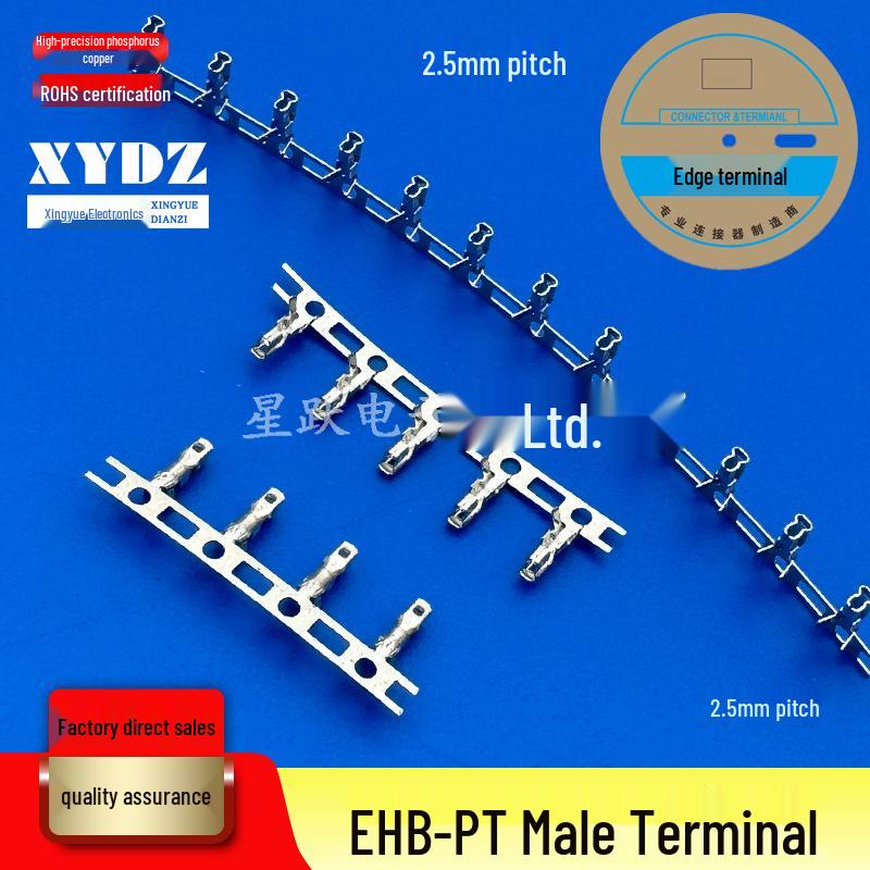 EHB Series 2.5mm Pitch Wire-to-Board Male Crimp Terminal Connector Housing