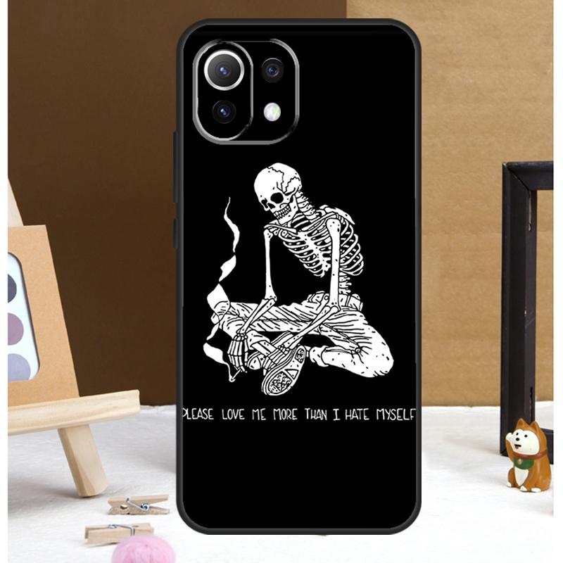 Эстетичный чехол-череп для Xiaomi 14 Ultra 13 11T 12T 13T Pro 12 Lite POCO X6 Pro X3 X4 X5 M5s M6 F3 F5