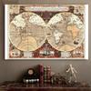 Fashion Retro World Map Theme Background,Frameless,Home Decor,Study,Geographical Tools,Tourism/education Tools
