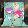 The Disastrous Life of Saiki K. 2D Flat Pattern Flannel Blanket High quality All Seasons Warmth and Comfort Perfect for Christmas Gifts.SMT0917575