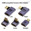 HDMI-Compatible Adapter 90 270 Degree Right Angle Male To Female Converter 8K HD Connector Mini / Micro HDMI-compatible Extender