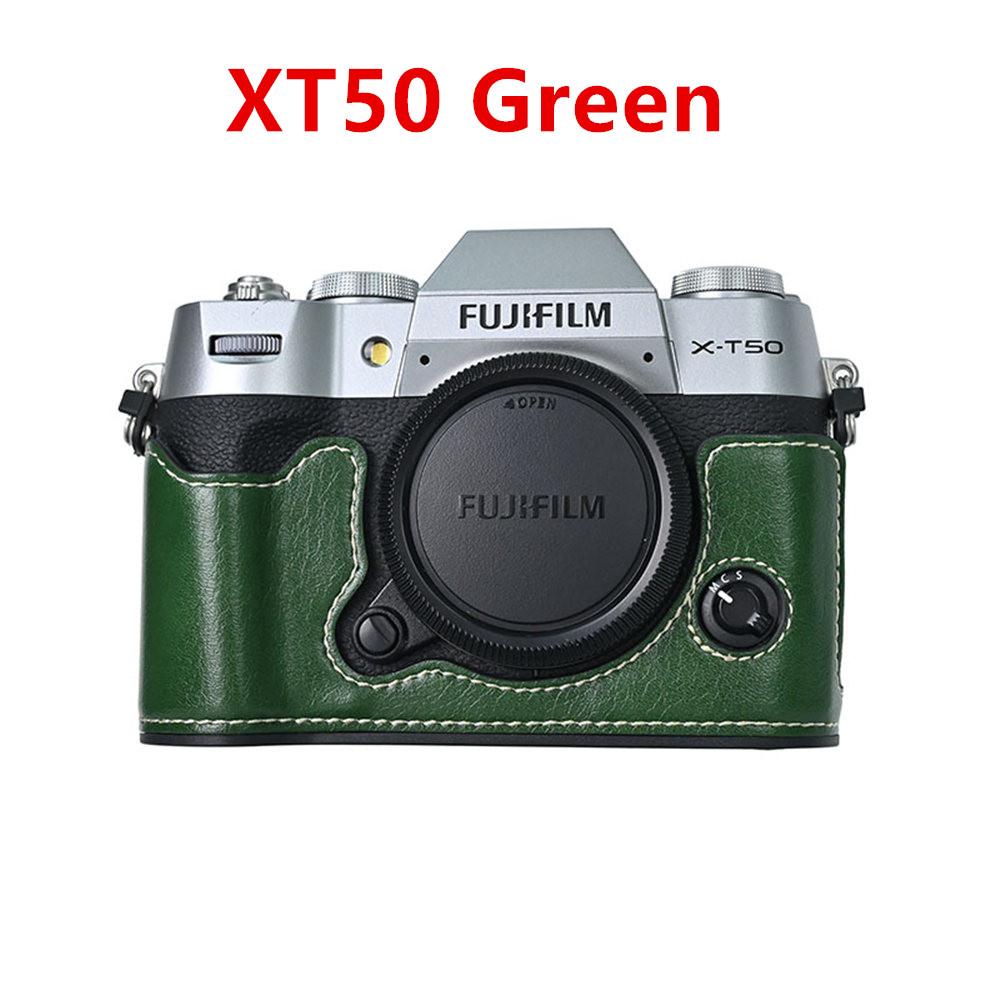 PU Leather Camera Half Case for Fujifilm Fuji XT50 XT30 XT30II XT20 XT10 XT5 XS10 XS20 XH2 XH2S X100V Battery Opening Cover
