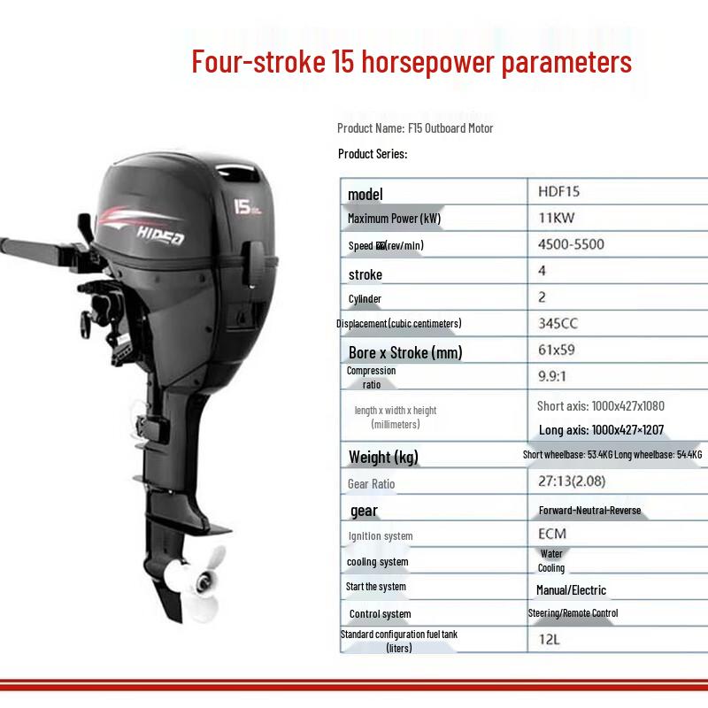 OLOMM 9.9HP 4-Stroke Gasoline Outboard Motor