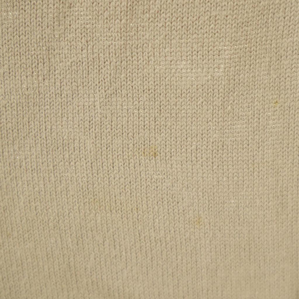 PAULE KA Long Sleeve Knit S Beige Front Ribbon Women Used