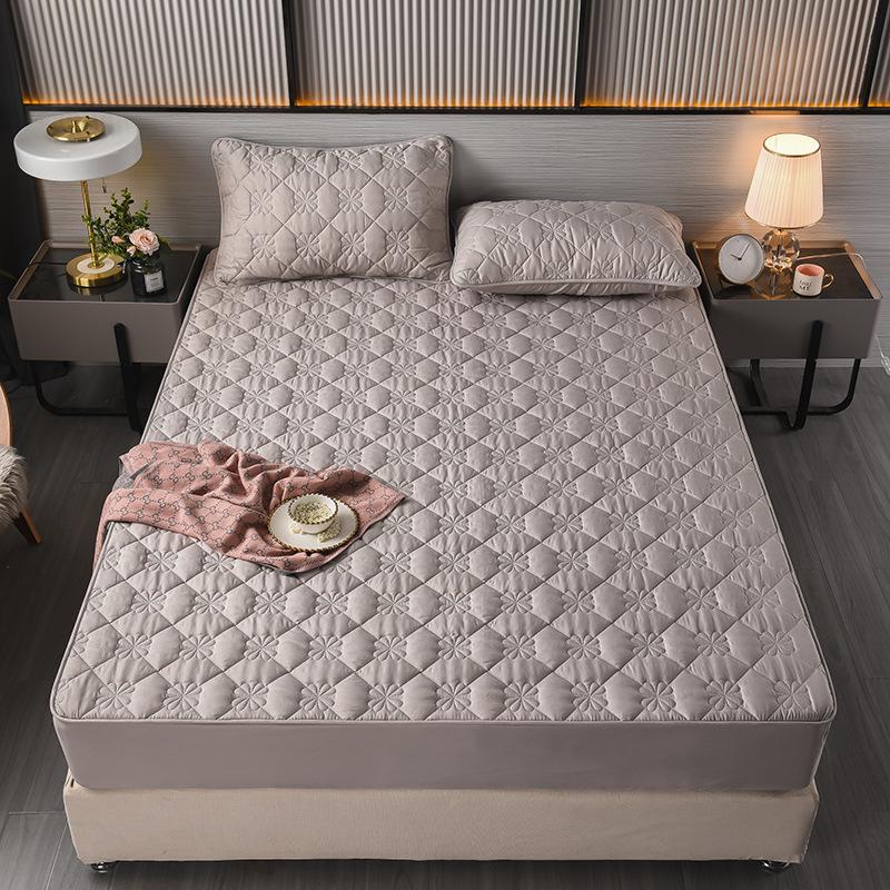 Покрывало цельное с хлопковой подкладкой, защитный чехол для матраса Simmons, утолщенный нескользящий наматрасник, пыленепроницаемое покрывало