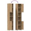 4 Piece Bathroom Furniture Set  Artisan Oak  Engineered Wood