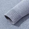 Luozi Men's 7-Gauge Thickened Half-Zip Stand Collar Wool Sweater