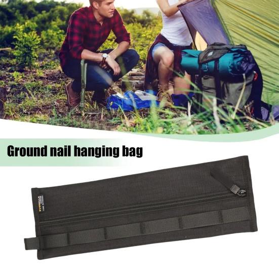 Сумка для хранения напольных гвоздей с D-образной пряжкой, вместительная, с застежкой-молнией, водонепроницаемая сумка для переноски напольных гвоздей