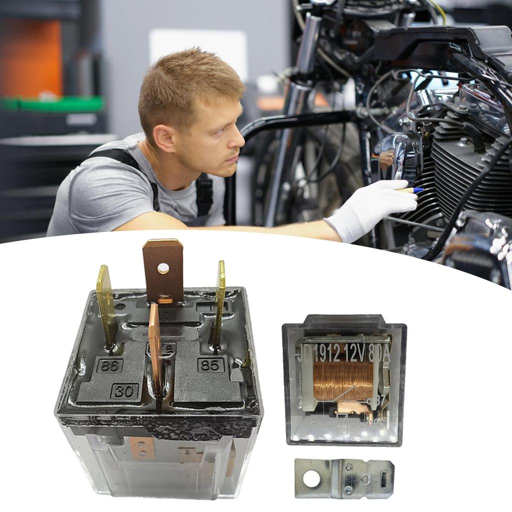 UpgradesJD1912 Automotive Motorcycle Horn Relay Quick Response Temperature Resistant Horn Relay Motorcycle Accesory