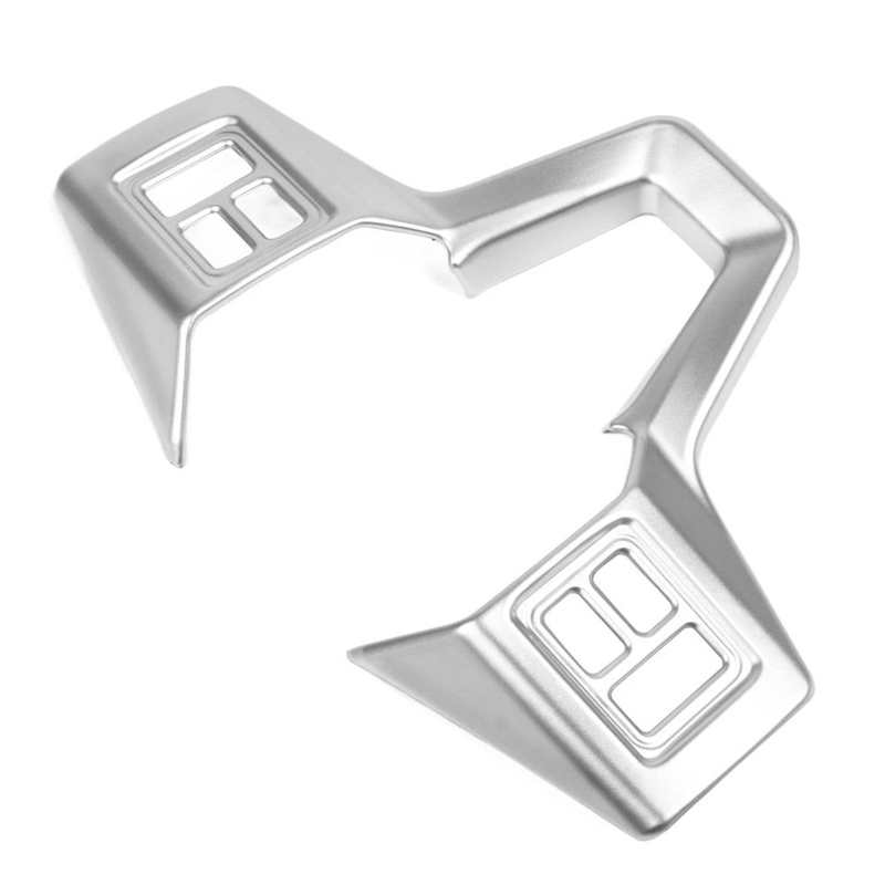 Замена декоративной накладки на рулевое колесо автомобиля, серебристая, для автомобилей Polaris RZR PRO XP и более поздних моделей