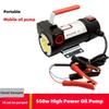 Small Handheld Diesel Pump 12V/24V Portable Electric Oil Pump High Power Self Priming Refueling Pump