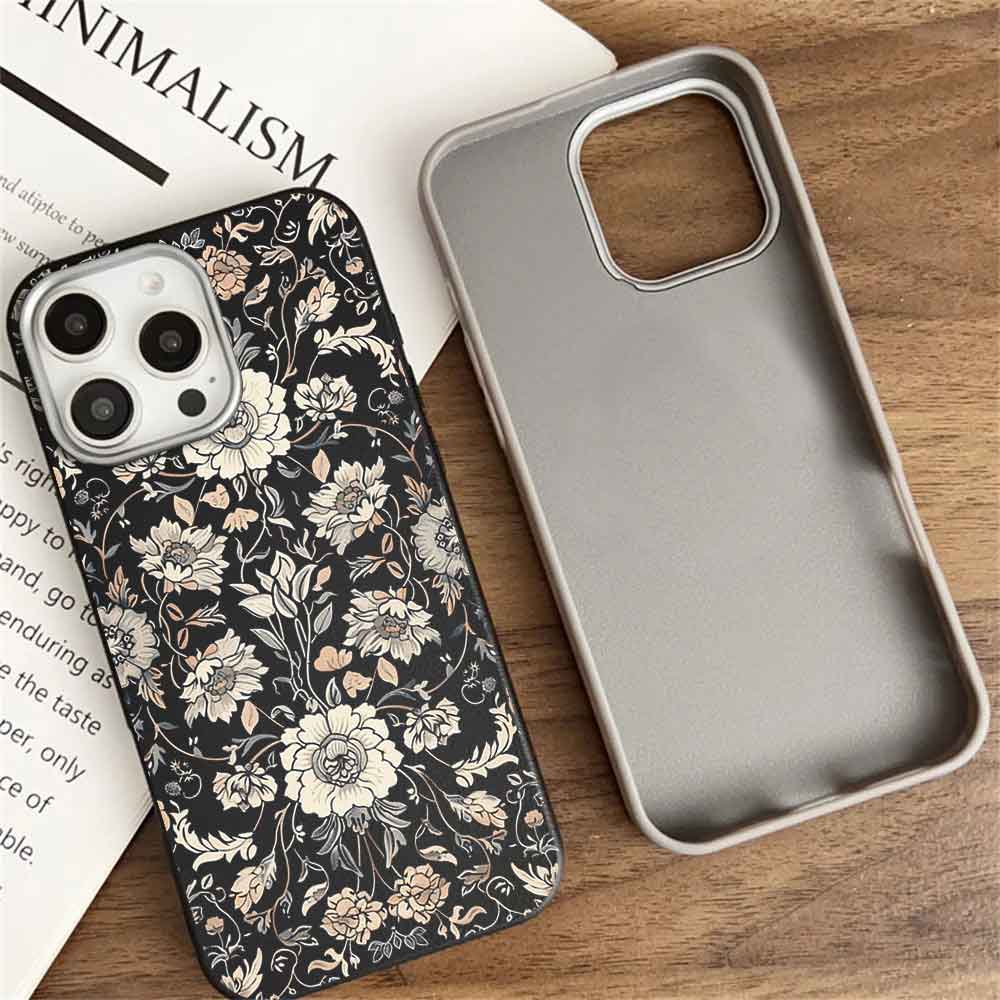 Floral Clear Printed Shell Mobile Case Phone Cover Covers Leather For Xiaomi Samsung Iphone Shockproof Scratch Phone Cover Cell Phone Case