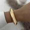 3 Styles Vintage Hip Hop Metal Cuff Bangles Punk Gold Silver Color Geometric Spring Bangles For Women Bracelet Men Jewelry