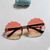 Детские солнцезащитные очки, круглые солнцезащитные очки в стиле ретро, ​​детские солнцезащитные очки без оправы, модные детские солнцезащитные очки, оптовая продажа