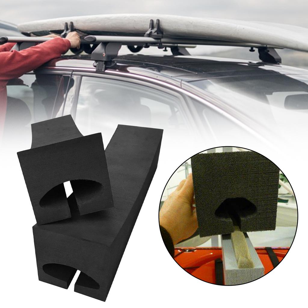 2Pcs Car Top Kayak Carrier Kit Easy to Install Replacement Surfboard Roof Rack Pad Oval Car Rooftop Luggage Carrier Replace