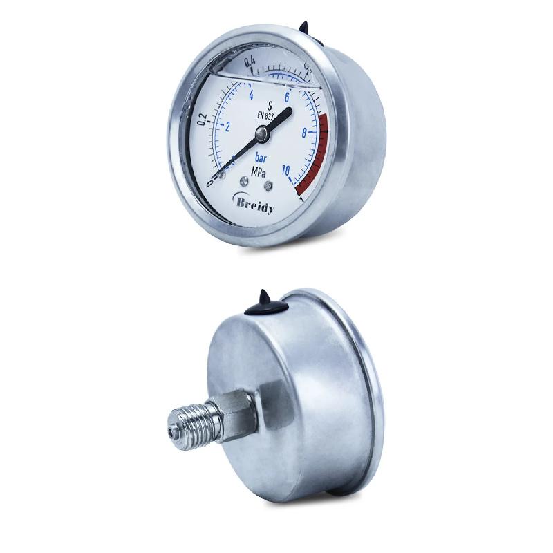 Xin Tester 0-60mpa Anti-vibration Pressure Gauge Radial/Axial Air Hydraulic Water tainless Steel Oil Manometer Thread G1/4 G1/2