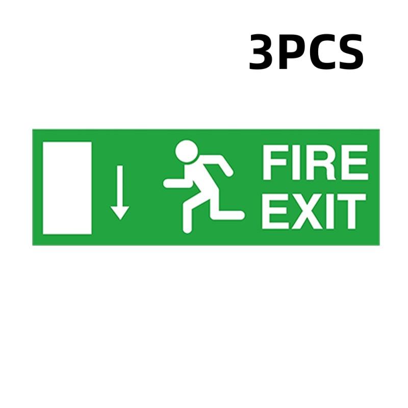 NEW 1/3Pcs Doors Stairs Home Garage Bumper Waterproof Warning Signage Design Safety Signage Car Parts