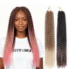 Крючок для наращивания волос Passion Twist Синтетические пружинящие косы Черные Бохо Кудрявый стиль для женщин