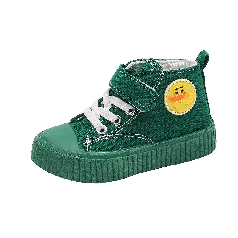 Детские высокие парусиновые туфли весна осень симпатичные теннисные туфли для девочек дышащие модные детские повседневные кроссовки для мальчиков для ходьбы
