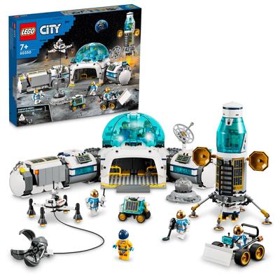 LEGO Городская лунная исследовательская база 60350 игрушечный блок настоящий космос космическая ракета мальчики девочки возраст 7+