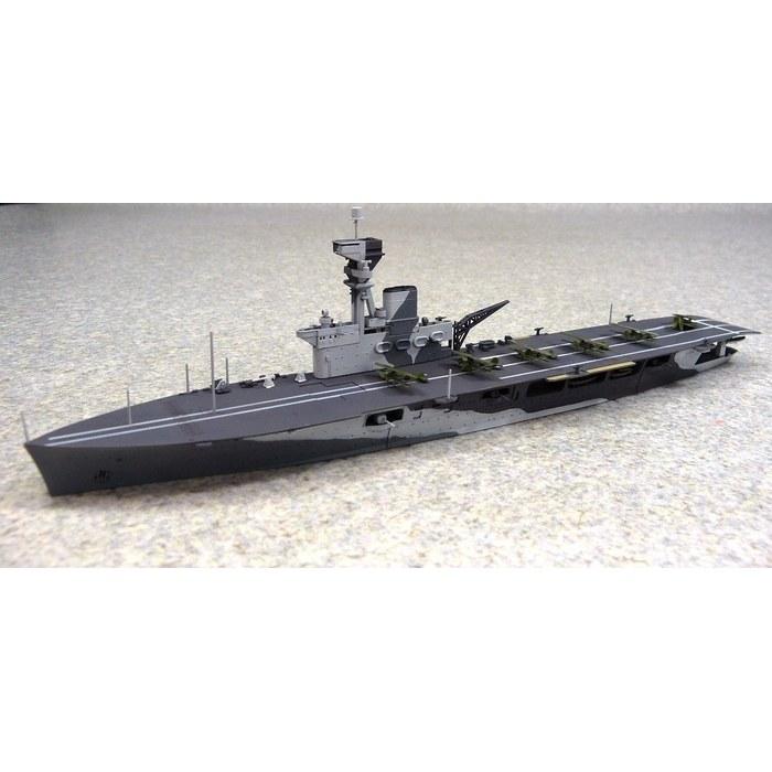 Aoshima 1/700 Waterline Series HMS Hermes Aircraft Carrier (Indian Ocean Ceylon Battle) Plastic Model