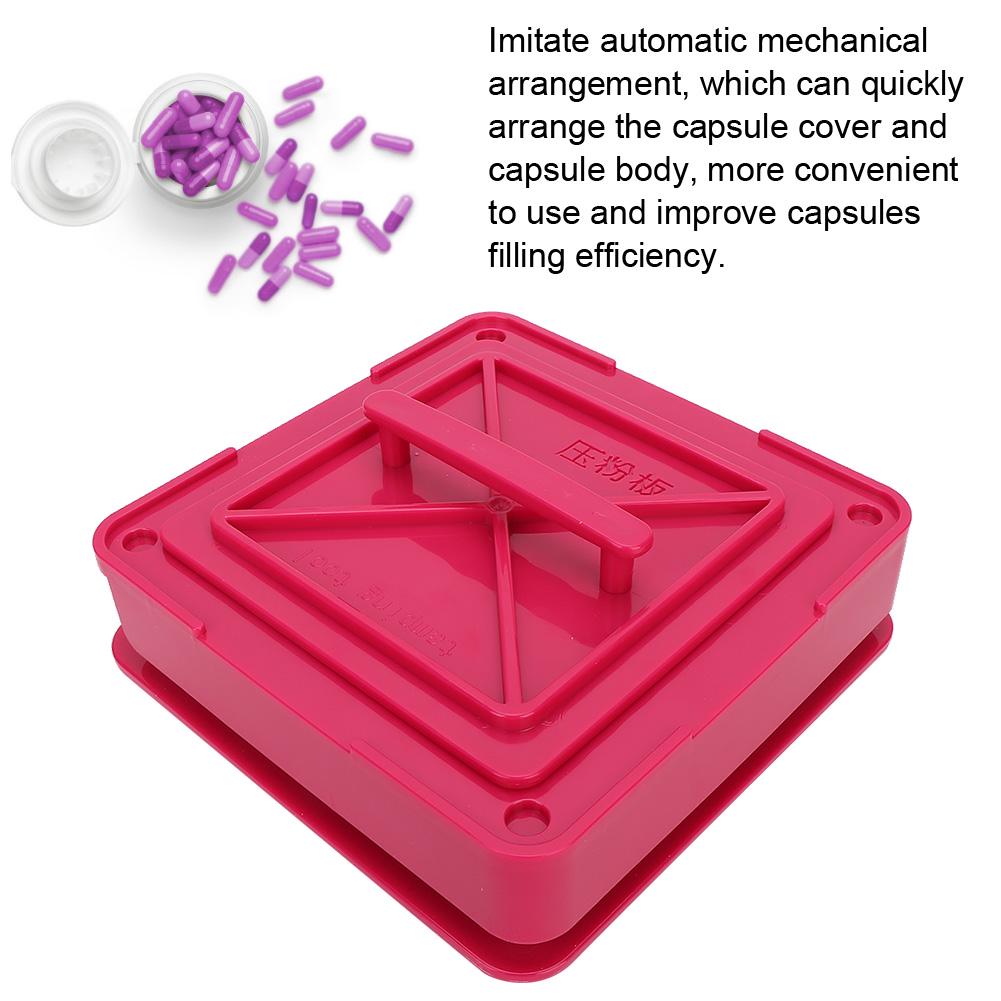 Пластина для наполнения капсул с 100 отверстиями, ручная машина для наполнения капсул порошком, инструмент для размера 0#