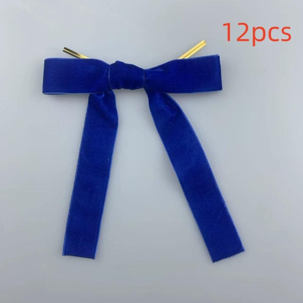 Vintage Velvet Ribbon Bows Home Decor Velvet Christmas Bows Christmas Tree Ornaments Hair Rope