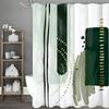 Современная геометрическая акварельная штриховая занавеска для душа, декоративная занавеска для душа для ванной комнаты, водонепроницаемая занавеска для душа с крючками