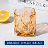 Pink Butterfly Irregular High Beauty Transparent Crystal Glass Cup Cold Drink Cup Twist Cup Household Juice Whiskey Glass