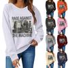 Women  Tops Women's Long Sleeve Sweatshirt Casual Crewneck Loose Fit Pollover Fleece Tops