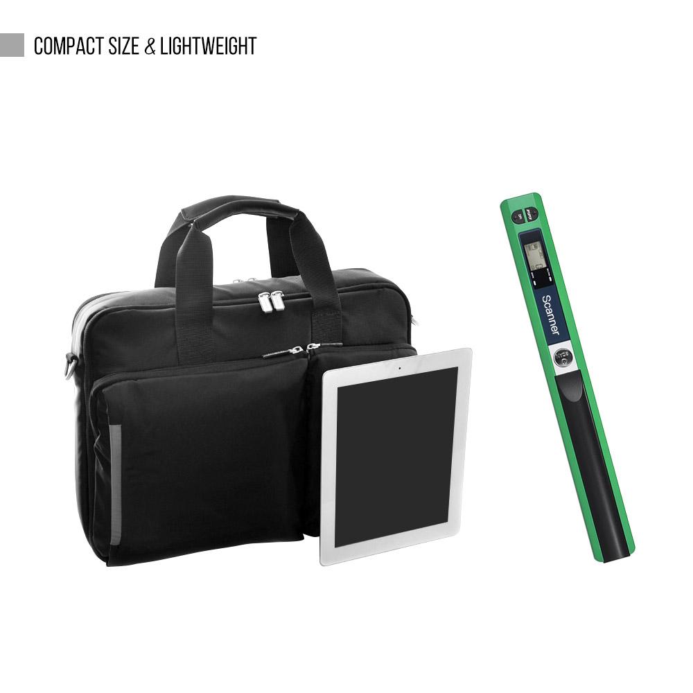 Portable Handheld Wand Wireless Scanner A4 Size 900DPI JPG/PDF Formate LCD Display with Protecting