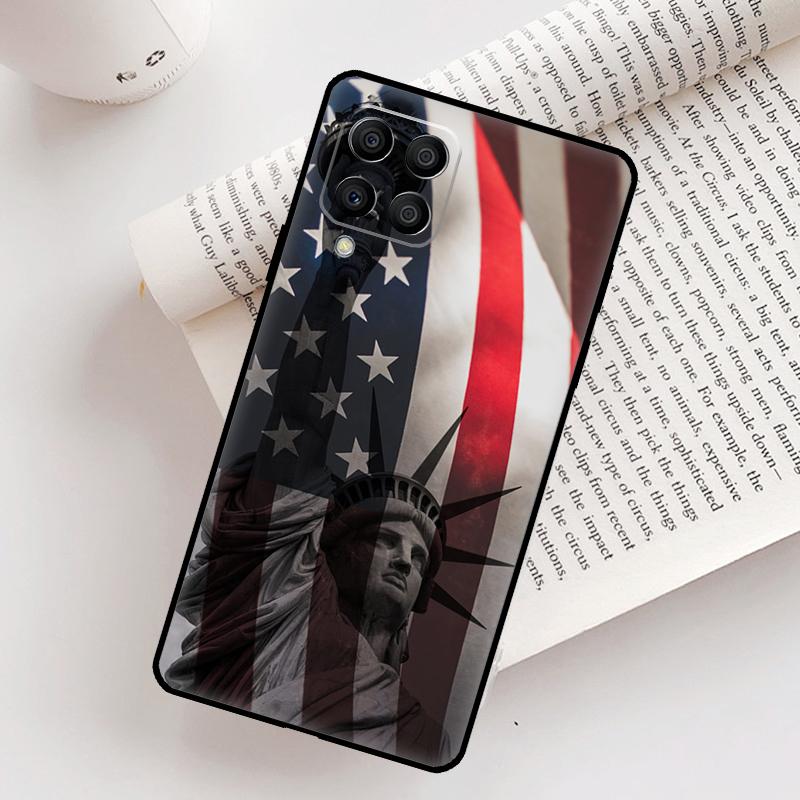 Флаг Америки Статуя Свободы Чехол Для Samsung Galaxy M21 M31 M13 M33 M53 M15 M35 M55 M16 M36 M56 M12 M32 M52 M14 M34 M54
