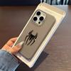 Slim Thin Phone Case For Iphone 15 Plus 14 13 12 11 Pro Max 16 17 Air Clear Lightweight Shell Spider Pattern Luxury Cover