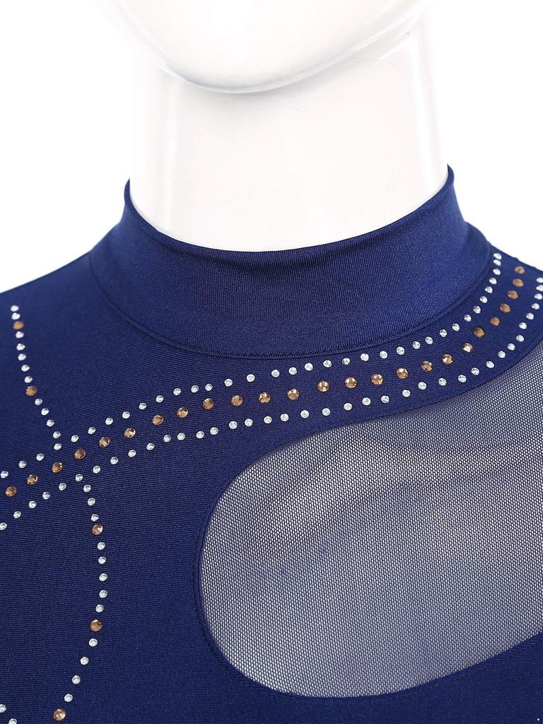 Женский гимнастический комбинезон, цельный безрукавный танцевальный комбинезон, комбинезон для фигурного катания, балетные купальники