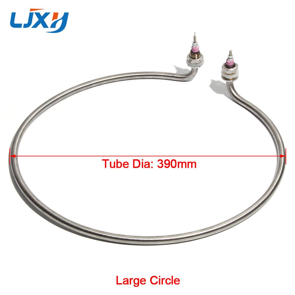 LJXH Round Heating Rod Electric Heating Pipe Noodle Cooking Stove Barrel Soup Pot Heating Tube 220V/380V 3KW/4KW Heater Element