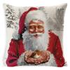 Christmas Snowman Pillowcase Living Room Decoration Linen Pillowcase New Year Santa Claus Christmas Sofa Cushion Cover