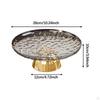 Pedestal Fruit Bowl Decorative Multifunctional Aesthetic Storage Tray Food Dish for Kitchen