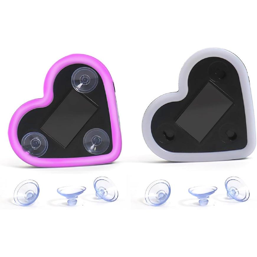 Solar Powered Heart Light for Car (Ice Blue)