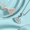 Fan Pendant Beating Heart Necklace for Girlfriend On Qixi Valentine's Day Cool Wind Smart Little Skirt Necklace