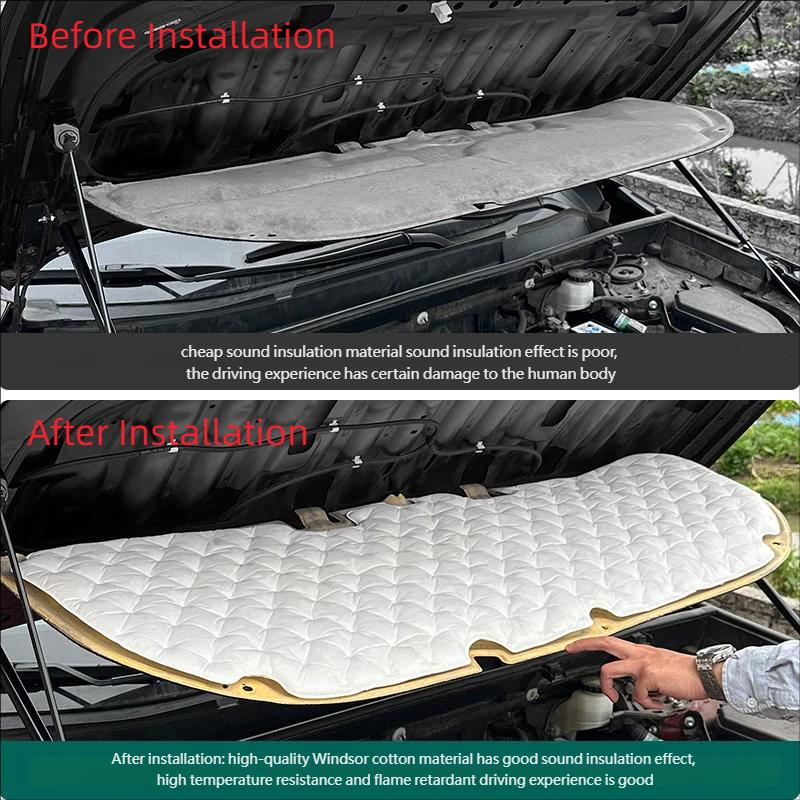 Для Toyota Rav4 XA50 XA60 2020-2025 2026 Утеплитель капота Звукоизоляционная прокладка багажника Звукоизоляционная пена Автоаксессуар Тепловые экраны 2