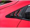 Накладка на жалюзи заднего бокового окна под карбон для Honda Civic 2016-2021 ЛВ РВ