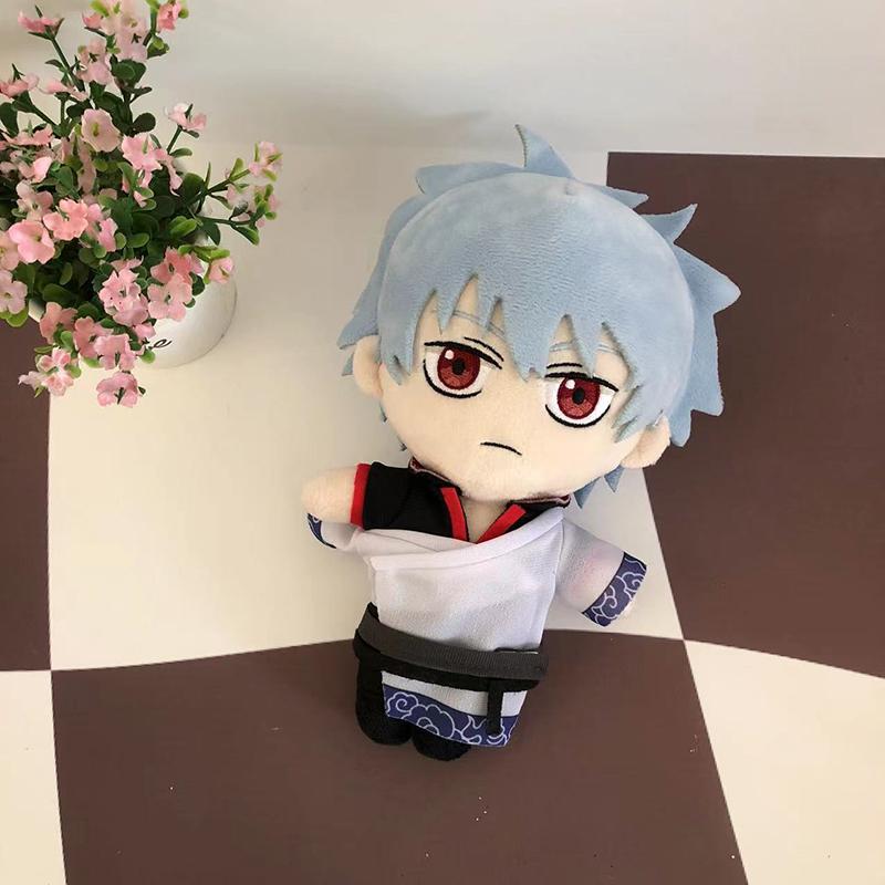 20 см игра Gintama Sakata Gintoki Cosplaies плюшевая кукла игрушка аниме милая мягкая набивная подушка дети фанаты рождественский подарок
