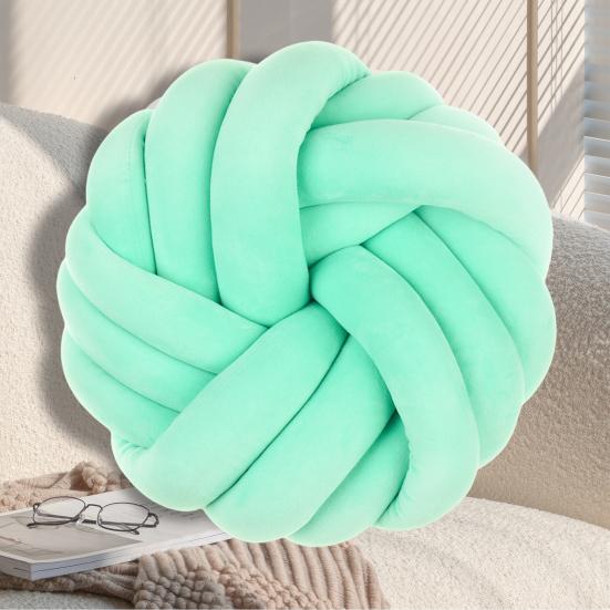 Круглый шар с узлом, дышащий домашний декор, гибкая шикарная подушка, шар, круглые подушки ручной работы, поставка дивана