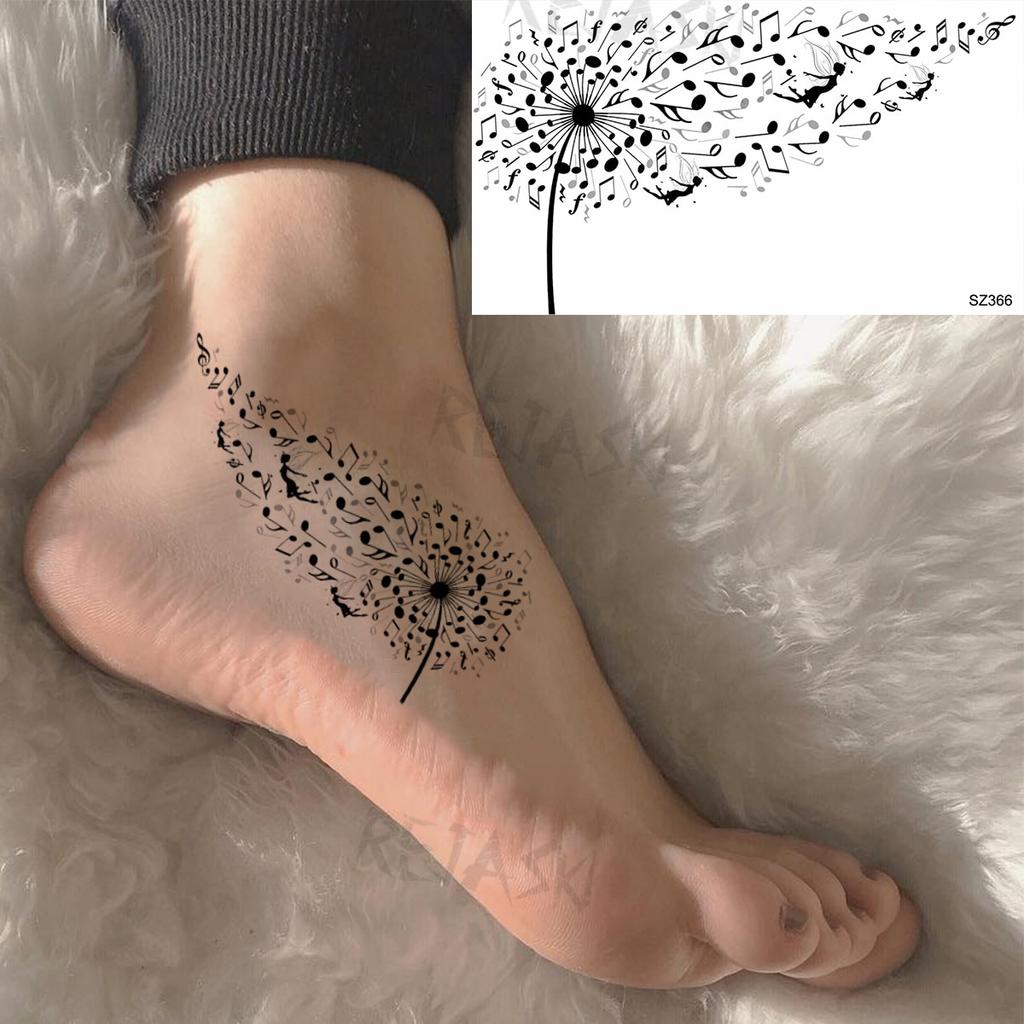 Hyacinth Daisy Temporary Tattoos For Women Girl Lavender Peony Fake Tattoo Sticker Daffodil Tulip Wrist Fashion Waterproof Tatoo