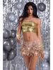 Sequined Tassel Latin Dance Skirt for Women – Stage and Bar Performance Costume Shorts