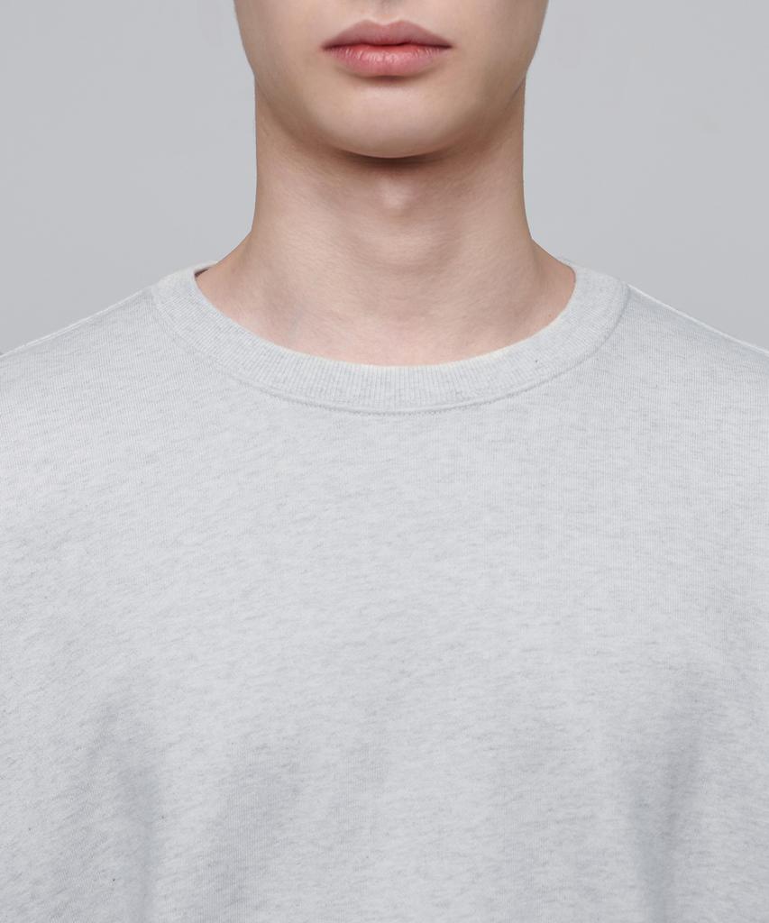 MUSINSA STANDARD Oversized Sweatshirt [Melange Light Grey]