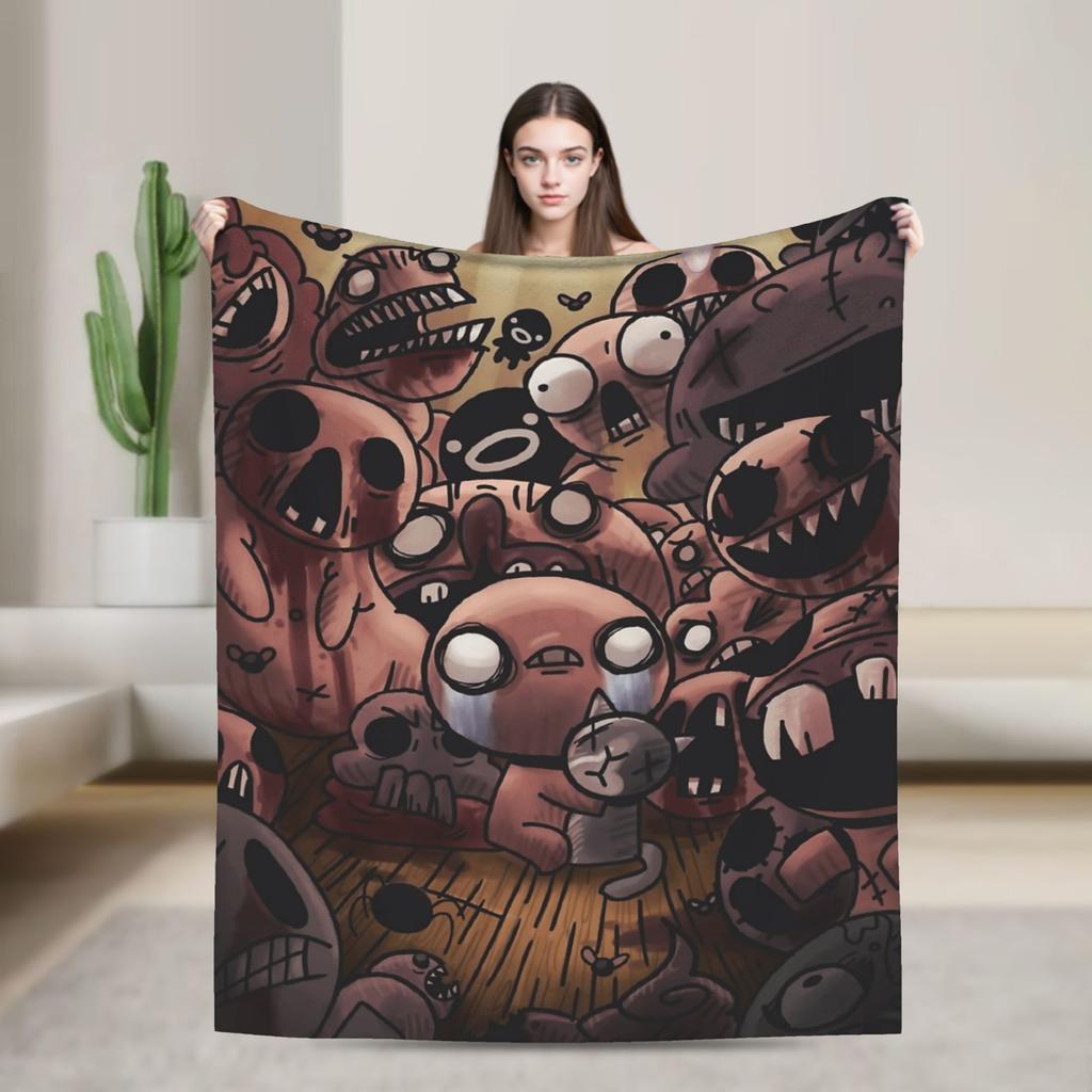 The Binding of Isaac Plush Blanket Kids Flannel Throw Blanket For Bedroom Soft Custom Quality Bedspread Gift