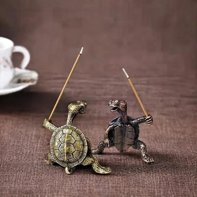 Interesting Turtle Ornament Incense Stick Turtle Incense Holder Relaxation Study TV Cabinet Office Desk Indoor Decorations