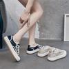 Платформенные парусиновые туфли женские 2025 лето новые универсальные модные дышащие повседневные кеды для скейтборда, подчеркивающие изящество стопы, маленькие спортивные туфли сетка