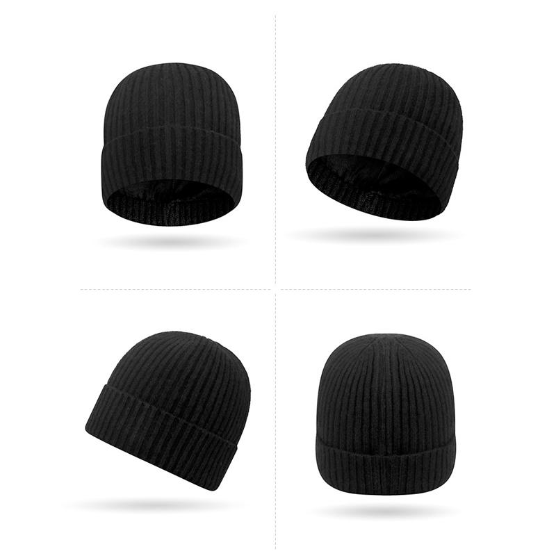 Зимняя шерстяная теплая вязаная шапка Мужская уличная ветрозащитная холодостойкая флисовая манишка Комплект из двух предметов шерстяная шапка